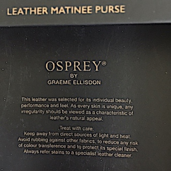 NWT Osprey Black Leather Wallet. - Picture 8 of 8